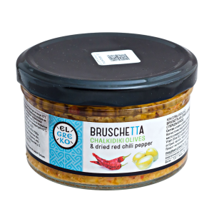 брускетта EL GREKO CHALKIDIKI OLIVES/RED CHILI 150 г 1/24