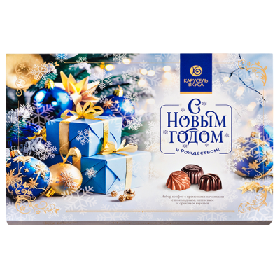конфеты Карусель Вкуса С Новым годом (ШАРЫ) 150 г 1/10