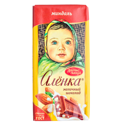 шоколад Аленка Миндаль 75 г 1/16