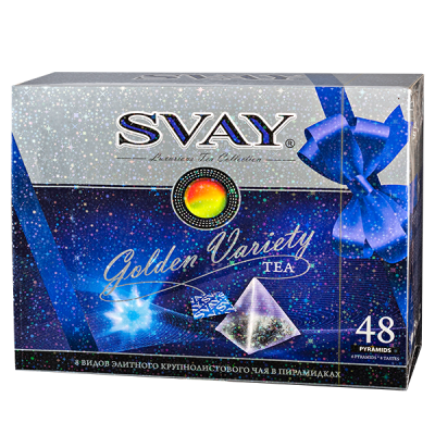 чай SVAY 'Golden Variety' набор 8 видов 48 пирамидок 1/6