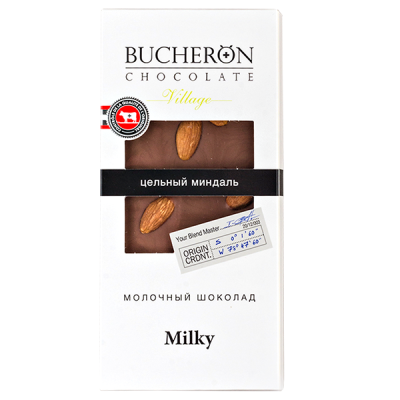 шоколад BUCHERON VILLAGE DARK Цельный Миндаль 85 г 1/10