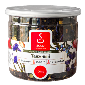 чай SOLO Таежный 100 г пл/б 1/12