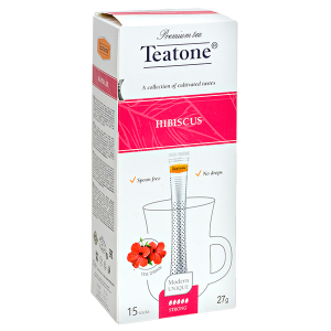 чай TEATONE 'HIBISCUS' 15 стиков 1/12