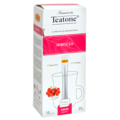 чай TEATONE 'HIBISCUS' 15 стиков 1/12