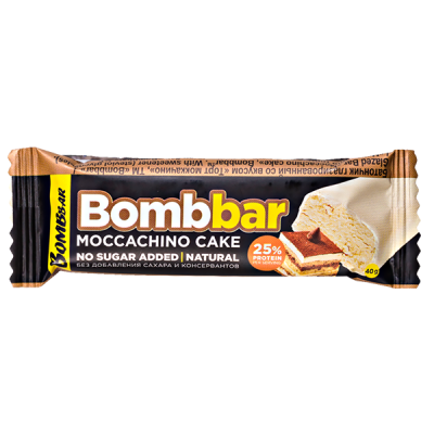 Батончик Bombbar глазированный Moccachino Cake 40 г 1/30