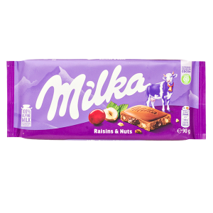 шоколад Милка Raisins & Nuts 90 г 1/23