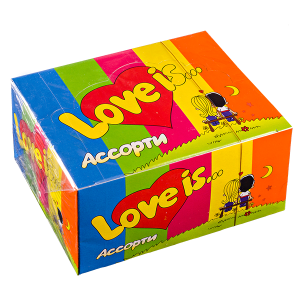 жевательная резинка LOVE IS... Ассорти 1/100