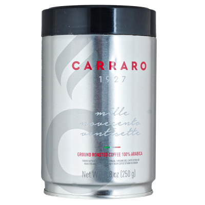 кофе CARRARO 100% ARABICA 250 г ж/б молотый 1/6