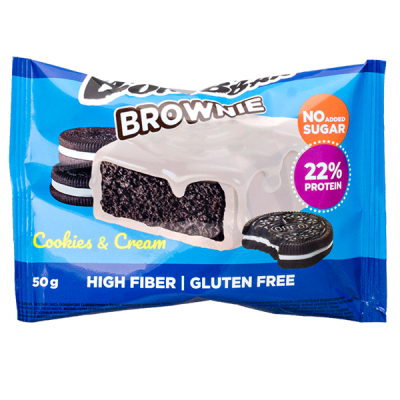 Печенье Bombbar BROWNIE Cookies & Cream 50 г 1/10