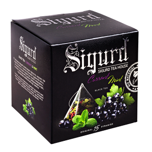 чай SIGURD 'CURRANT MINT' 15 пирамидок/саше-конверт 1/8 чай SIGURD 'CURRANT MINT' 15 пирамидок/саше-конверт 1/8