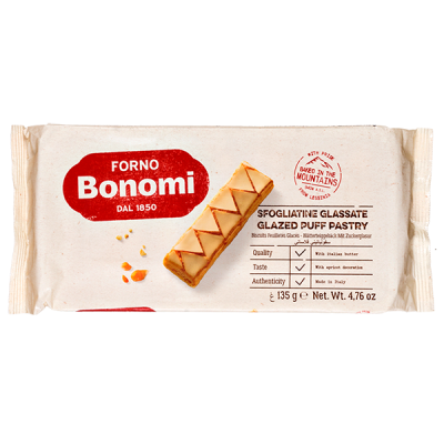 печенье FORNO BONOMI SFOGLIATINE GLASSATE 135 г 1/20 печенье FORNO BONOMI SFOGLIATINE GLASSATE 135 г 1/20