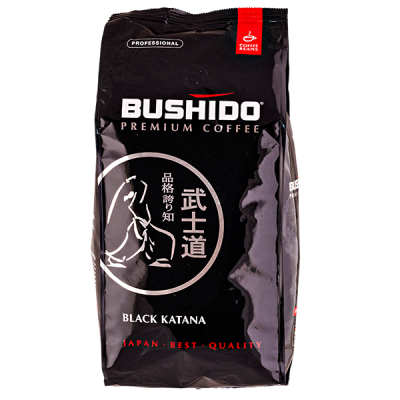 кофе BUSHIDO Black Katana 1кг зерно 1/4