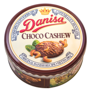 печенье DANISA Choco Cashewl 200 г ж/б 1/18 печенье DANISA Choco Cashewl 200 г ж/б 1/18