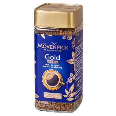 кофе растворимый MOVENPICK GOLD 100 г ст/б 1/12