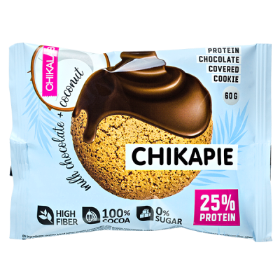 Печенье Chikapie глазированное Chocolate&Coconut 60 г 1/9