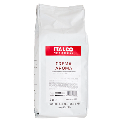 кофе ITALCO PROFESSIONAL CREMA AROMA 1 кг зерно 1/6