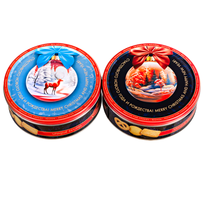 печенье REGNUM НОВОГОДНИЙ ШАР ж/б 400 г 1/6 печенье REGNUM НОВОГОДНИЙ ШАР ж/б 400 г 1/6