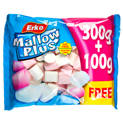 Маршмэллоу ERKO бело-розовый 400 г 1/20