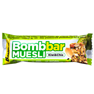 Батончик Bombbar MUESLI Kiwi&Chia 45 г 1/30