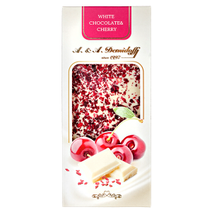 шоколад A&A Demidoff Белый с вишней 80 г 1/10