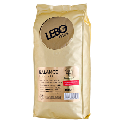 кофе LEBO BALANCE ESPRESSO 1 кг зерно 1/5