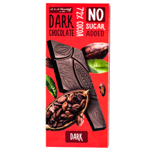 шоколад A&A Demidoff 72% без сахара 80 г 1/10
