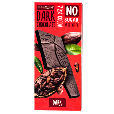 шоколад A&A Demidoff 72% без сахара 80 г 1/10