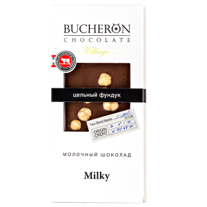 шоколад BUCHERON VILLAGE Milky Цельный Фундук 85 г 1/10 шоколад BUCHERON VILLAGE Milky Цельный Фундук 85 г 1/10