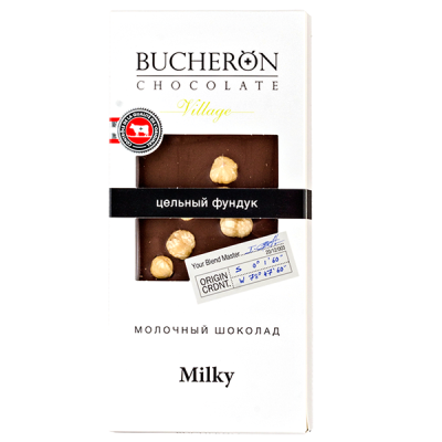 шоколад BUCHERON VILLAGE Milky Цельный Фундук 85 г 1/10
