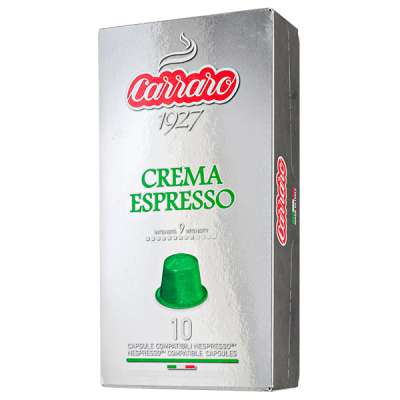 кофе капсулы CARRARO CREMA ESPRESSO (10 капсул)