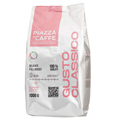 кофе PIAZZA del CAFFE GUSTO CLASSICO 1 кг зерно 1/6