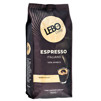кофе LEBO ESPRESSO ITALIANO 1 кг зерно 1/5
