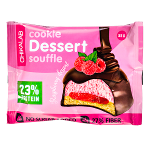 Печенье Chikalab глазированное СУФЛЕ Raspberry souffle 55 г 1/8