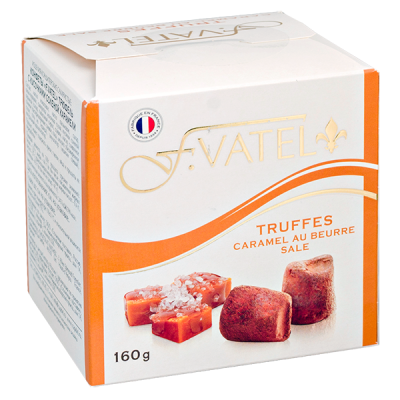 конфеты F.VATEL Трюфель с кусочками соленой карамели 160 г 1/12
