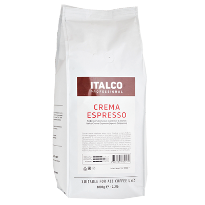 кофе ITALCO PROFESSIONAL CREMA ESPRESSO 1 кг зерно 1/6