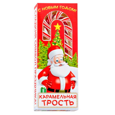 карамельная трость СЛАДКАЯ СКАЗКА Новогодняя 40 г 1/24