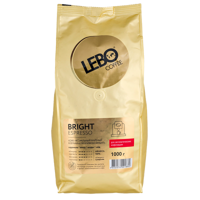 кофе LEBO ESPRESSO BRIGHT 1 кг зерно 1/5