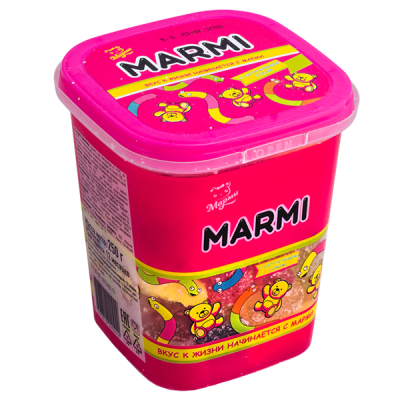Мармелад MARMI АССОРТИ в сахаре (розовая) пл/б 250 г 1/9
