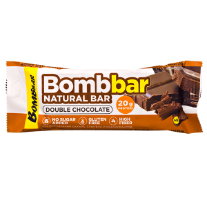 Батончик Bombbar протеиновый DOUBLE CHOCOLATE 60 г 1/20