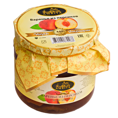 варенье AMRITA из персиков 440 г 1/12