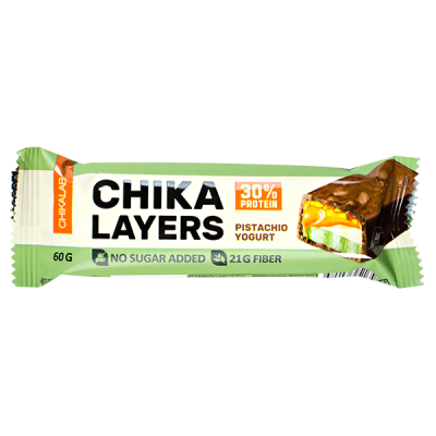 Батончик CHIKA LAYERS глазированный Pistachio Yogurt 60 г 1/20
