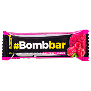 Батончик Bombbar глазированный Raspberry Sorbet 40 г 1/30