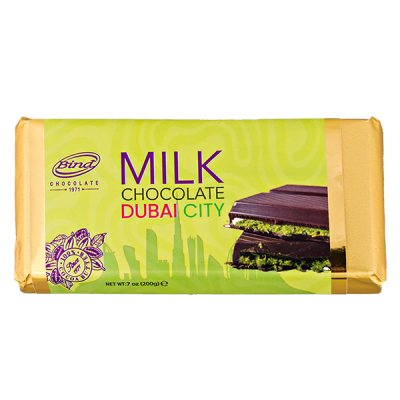 шоколад BIND MILK DUBAI CITY (ДУБАЙСКИЙ ШОКОЛАД) 200 г 1/6