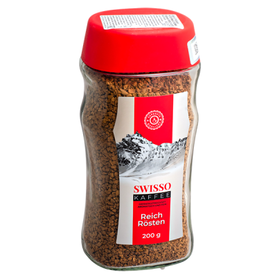 кофе растворимый SWISSO KAFFEE 200 г ст/б 1/6
