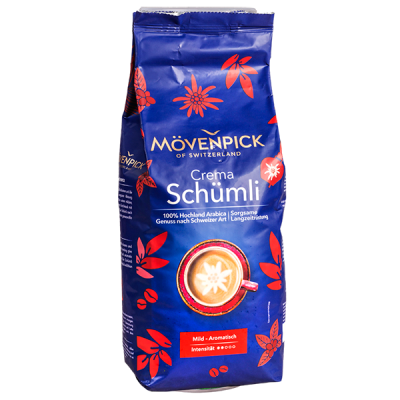 кофе MOVENPICK CREMA SCHUMLI 1 кг зерно 1/4