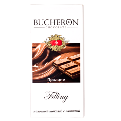 шоколад BUCHERON Filling Пралине Молочный 85 г 1/10