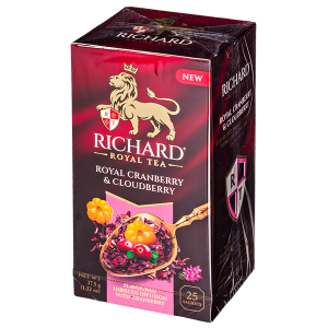 чай RICHARD 'ROYAL CRANBERRY & CLOUDBERRY' 25 пакетиков 1/12