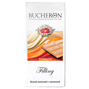 шоколад BUCHERON Filling Апельсин 85 г 1/10 шоколад BUCHERON Filling Апельсин 85 г 1/10