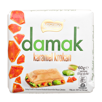 шоколад NESTLE DAMAK karamel krokan 60 г 1/6