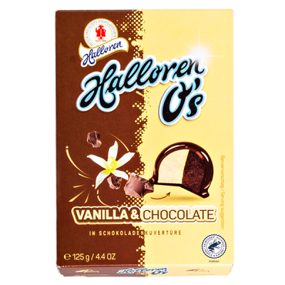 конфеты HALLOREN O'S Vanilla&Chocolate 125 г 1/20